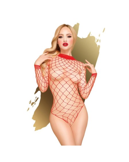 scandalous mesh teddy red