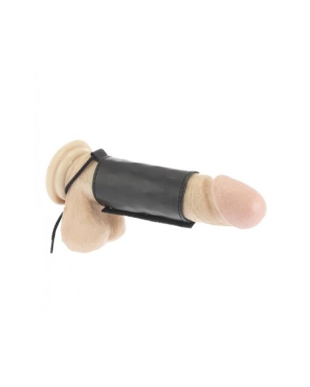 leather penis tube adjustable