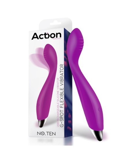 no. ten g-spot hyper-flexible vibe magnetic usb silicone