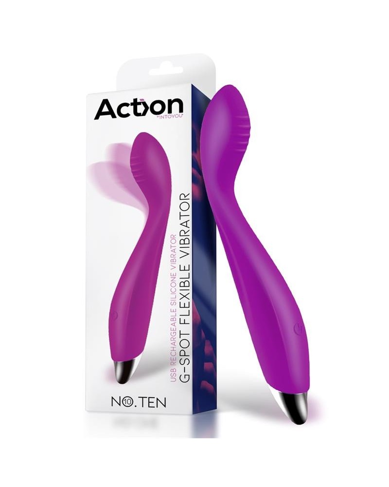 no. ten g-spot hyper-flexible vibe magnetic usb silicone