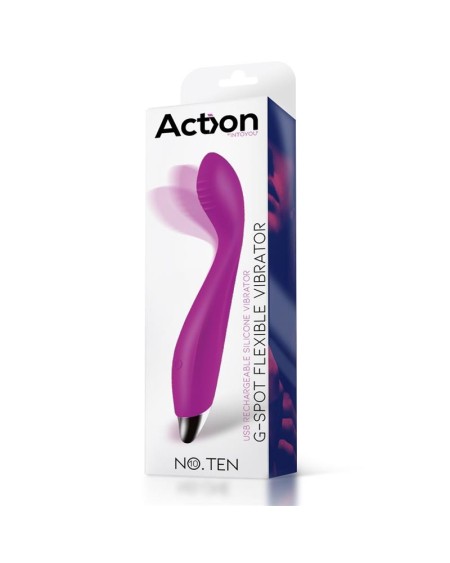 no. ten g-spot hyper-flexible vibe magnetic usb silicone