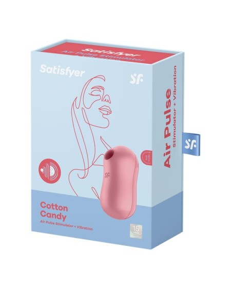 cotton candy clitoris sucker and vibrator light red
