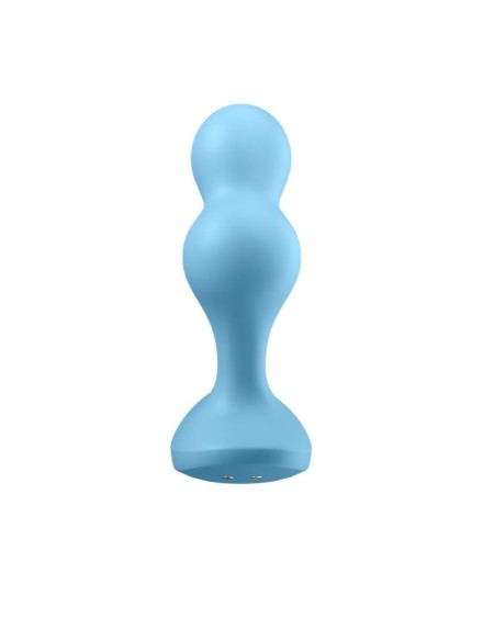 deep diver buut plug with vibration satisfyer connect app blue