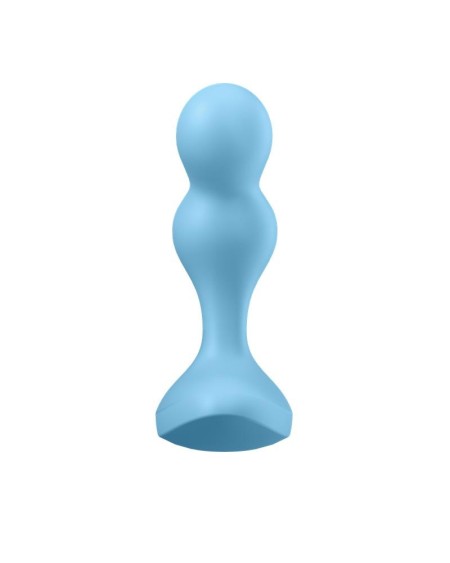 deep diver buut plug with vibration satisfyer connect app blue