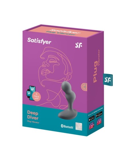 deep diver butt plug with vibration satisfyer connect app