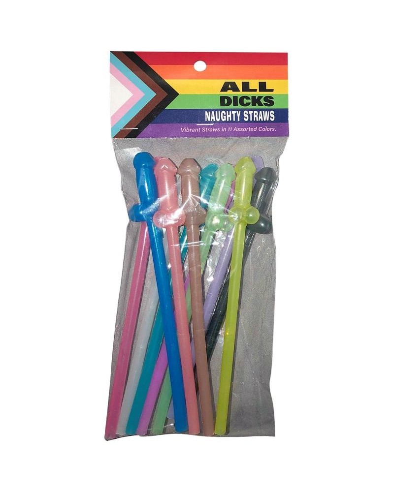 set 11 straws all dicks