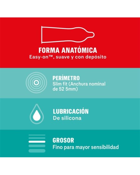 condoms sensitivo slim fit 10 units