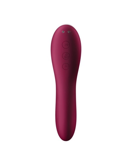 dual crush vibe and clitoris sucker usb red