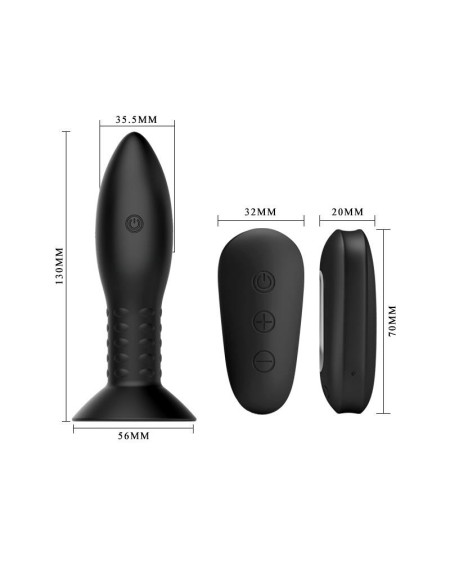 butt plug with vibration and rotation