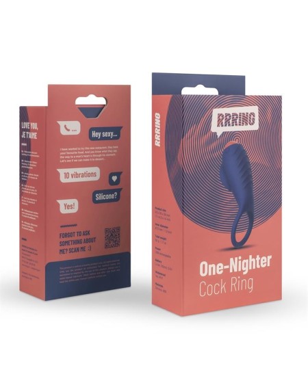 rring one nighter penis ring with vibration usb silicone