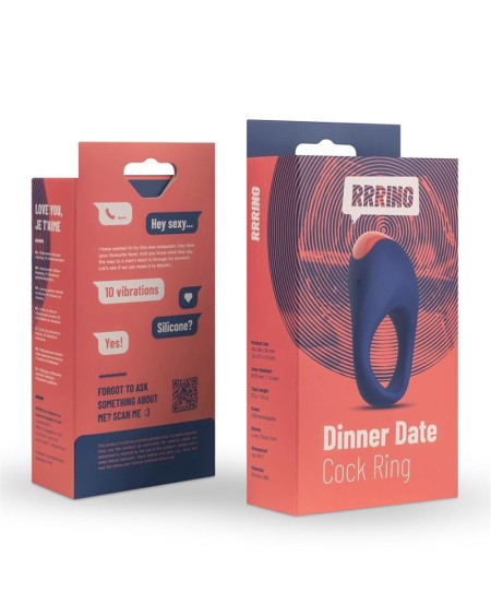 rring dinner date penis ring with vibration usb silicone