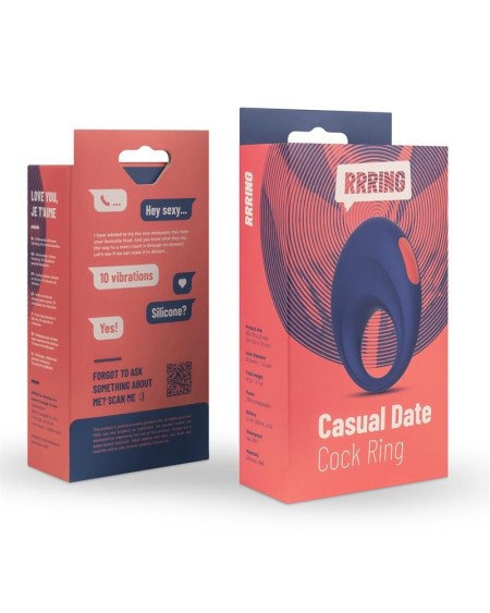 rring casual date penis ring with vibration usb silicone