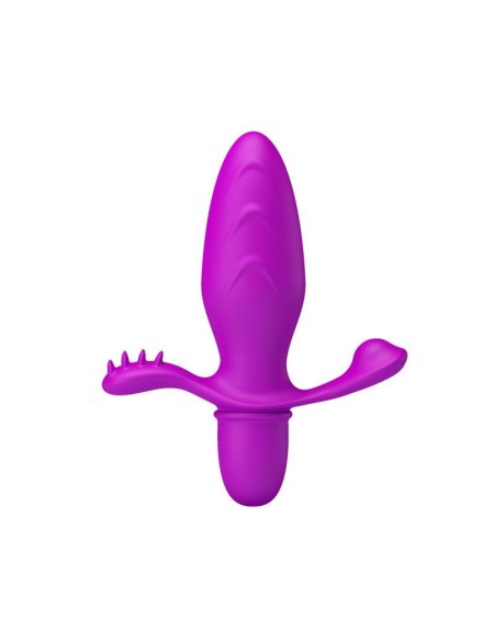 butt plug with vibration fitch violet