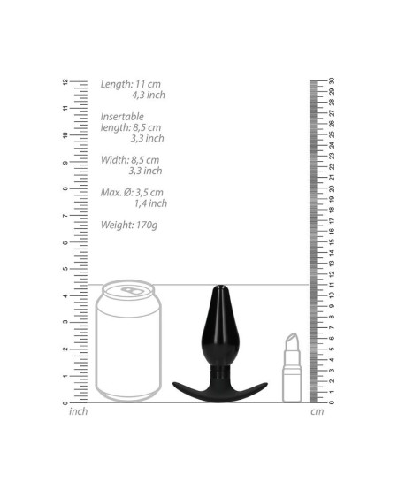 butt plug set pointed large ventouse cup noir