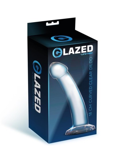 curved dildo crystal material 18 cm