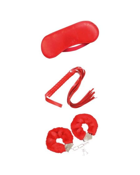 beginners bondage set 3 pieces red
