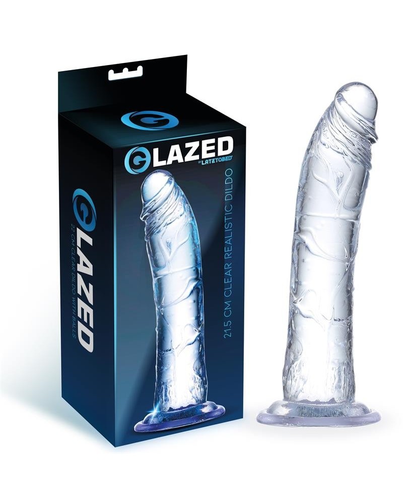 réaliste dildo crystal material 21,5 cm