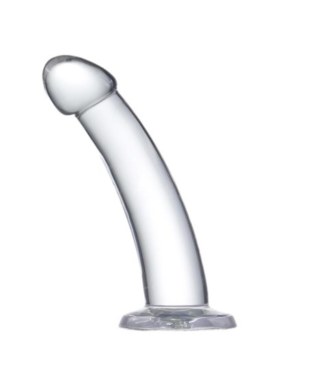 curved dildo crystal material 14 cm