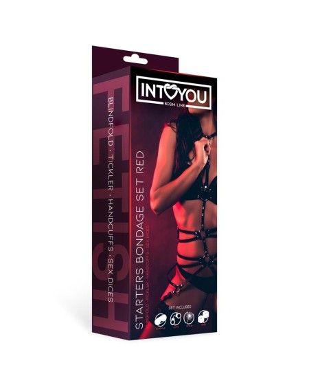 starters bondage set 4 pieces red