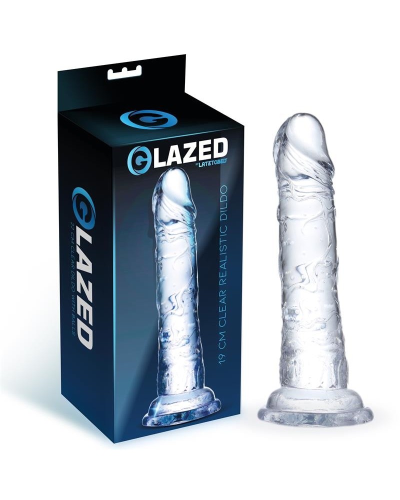 réaliste dildo crystal material 19 cm