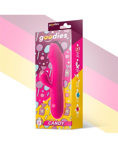 candy g-spot rabbit vibe usb silicone fucshia