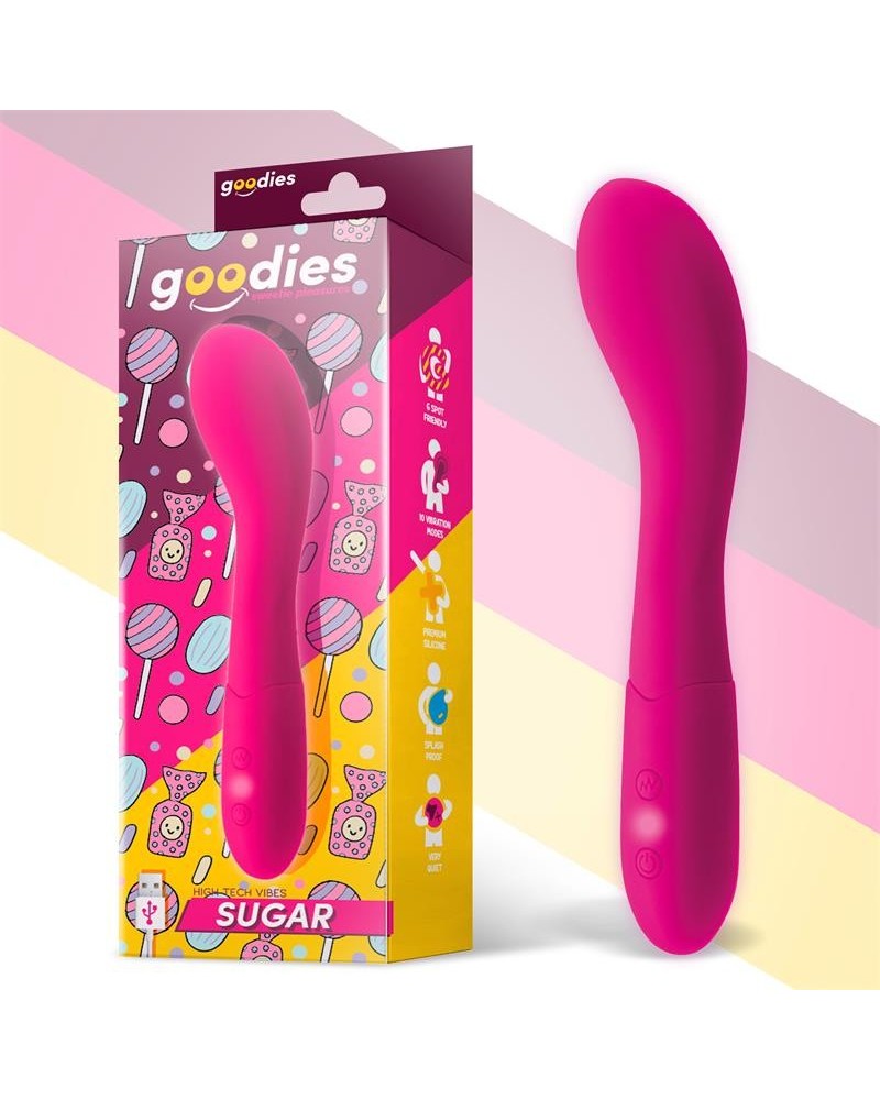 sugar g-spot vibe usb silicone fushsia
