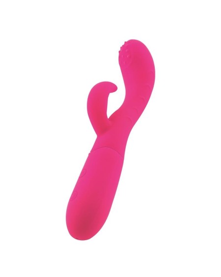 cakey g-spot and rabbit vibe usb silicone fuchsia