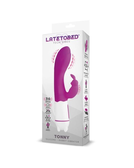 tonny usb vibrator g spot 36 functions silicone violet