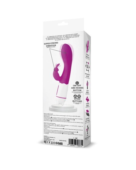 tonny usb vibrator g spot 36 functions silicone violet