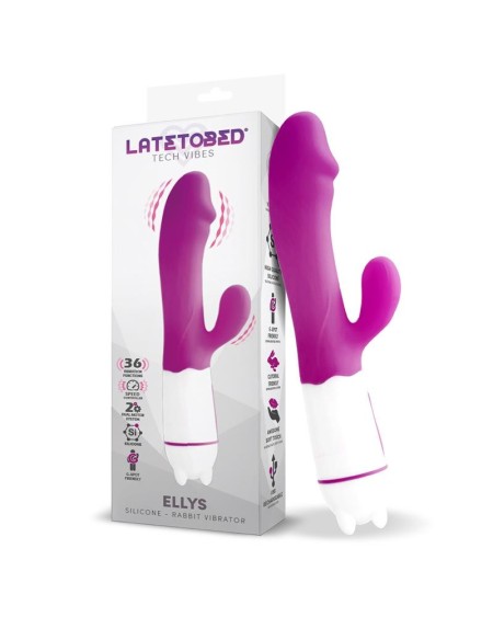 ellys usb vibration 36 functions silicone violet