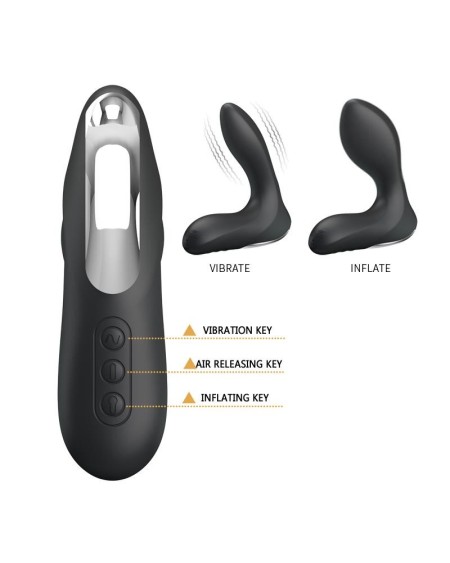 anal stimulator inflatable leonard silicone usb noir