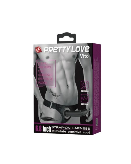 vibrant strap on with hollow dildo vito