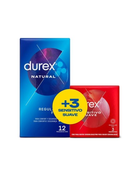 pack natural 12 units and sensitive souple 3 units
