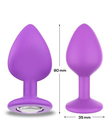 sparkly butt plug size m violet