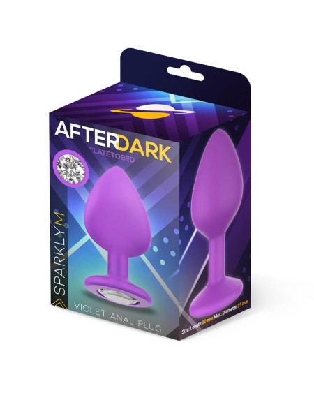 sparkly butt plug size m violet