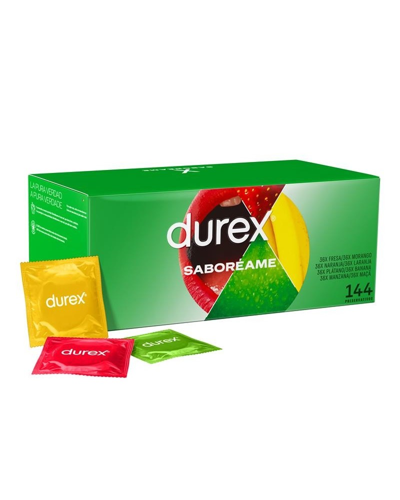 durex flavored condoms saboréame 144 ud