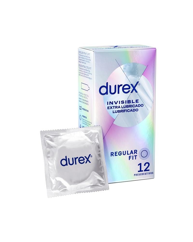 condoms invisible extra lub 12ud