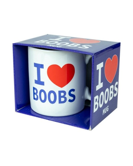 i love boobs ceramic mug
