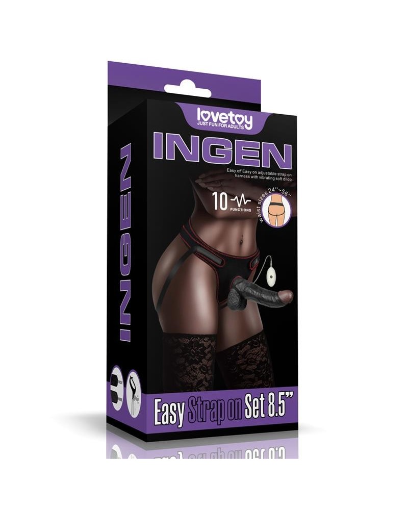 adjustable strap on with dildo 8.5 10 functions