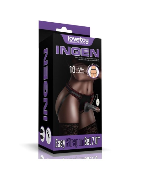 adjustable strap on with dildo 10 functions 7.0