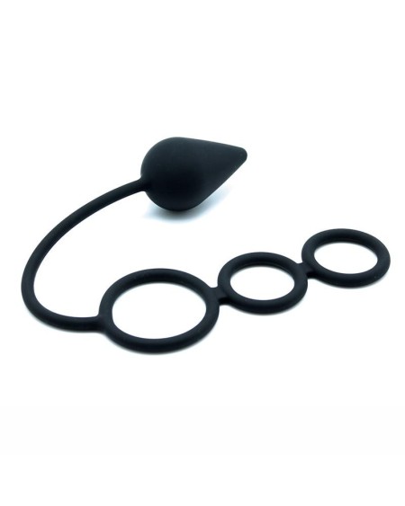 anal plug with penis rings silicone