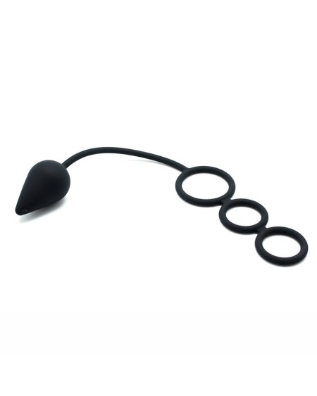 anal plug with penis rings silicone