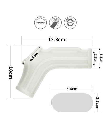 penis and testicles sleeve with vibration ridge knights