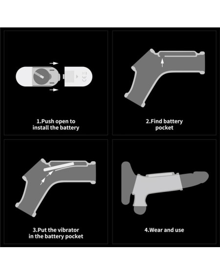 penis and testicles sleeve with vibration drip knights