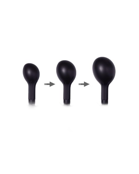 inflatable anal plug with pump noir
