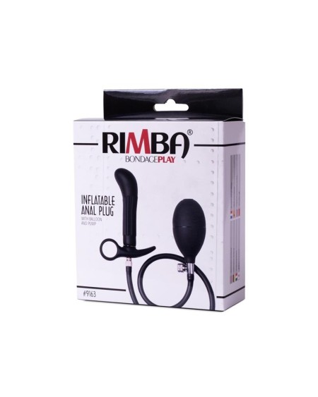 inflatable anal plug with pump noir
