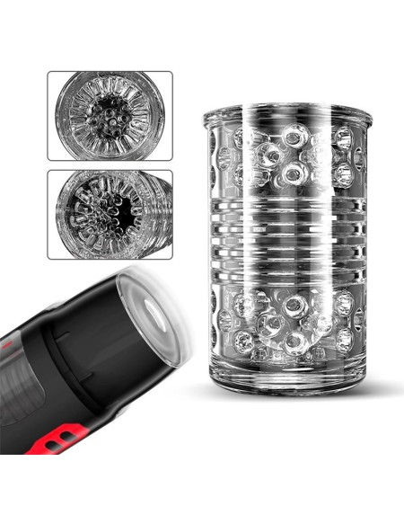 pyro advanced thrusting, rotating and moaning masturbator