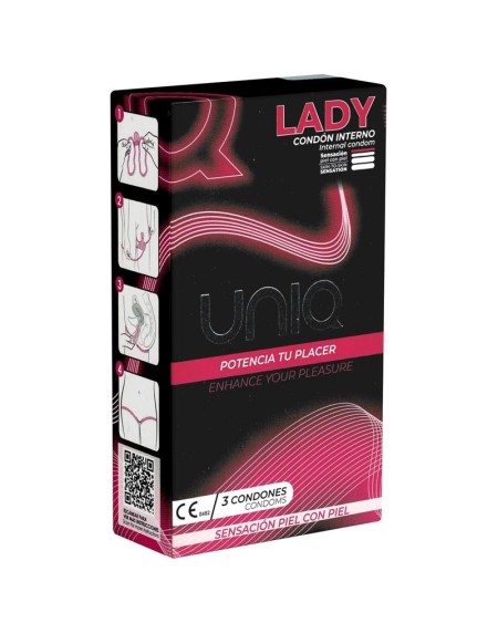 lady female condoms no latex 3 pcs