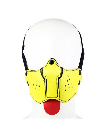 neoprene puppy face mask yellow