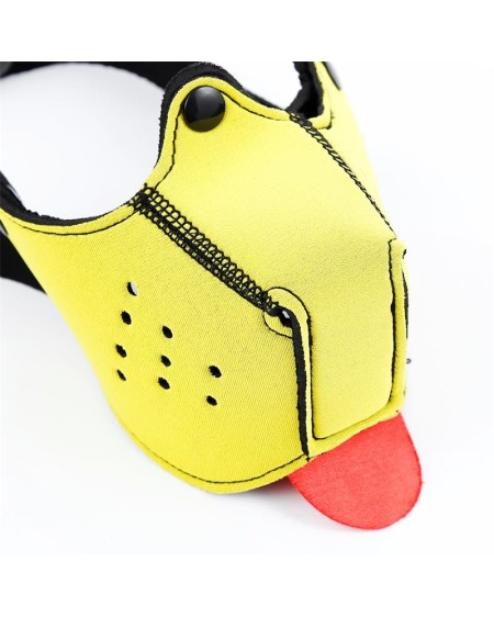 neoprene puppy face mask yellow